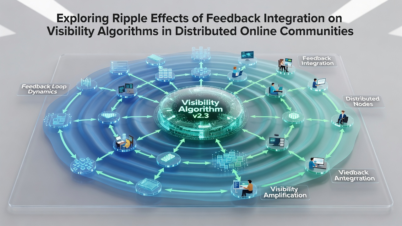 Diagram showing interconnected nodes with feedback arrows indicating visibility propagation in distributed systems